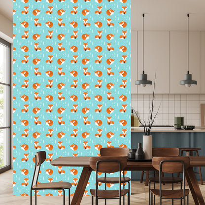 Wallpaper Sleeping Foxes In The Forest