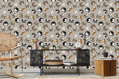 Wallpaper Happy Forest Animals
