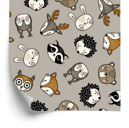 Wallpaper Happy Forest Animals