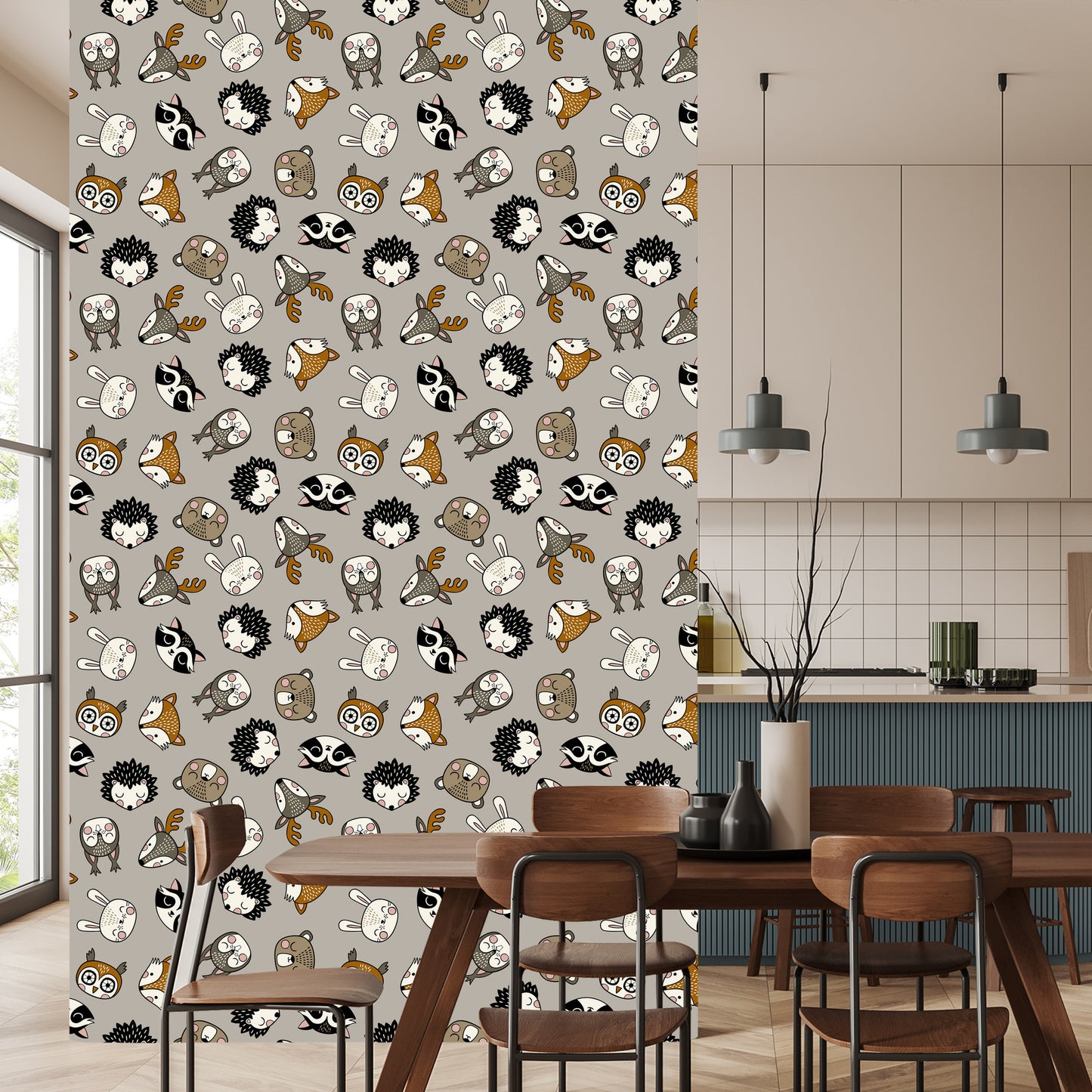 Wallpaper Happy Forest Animals