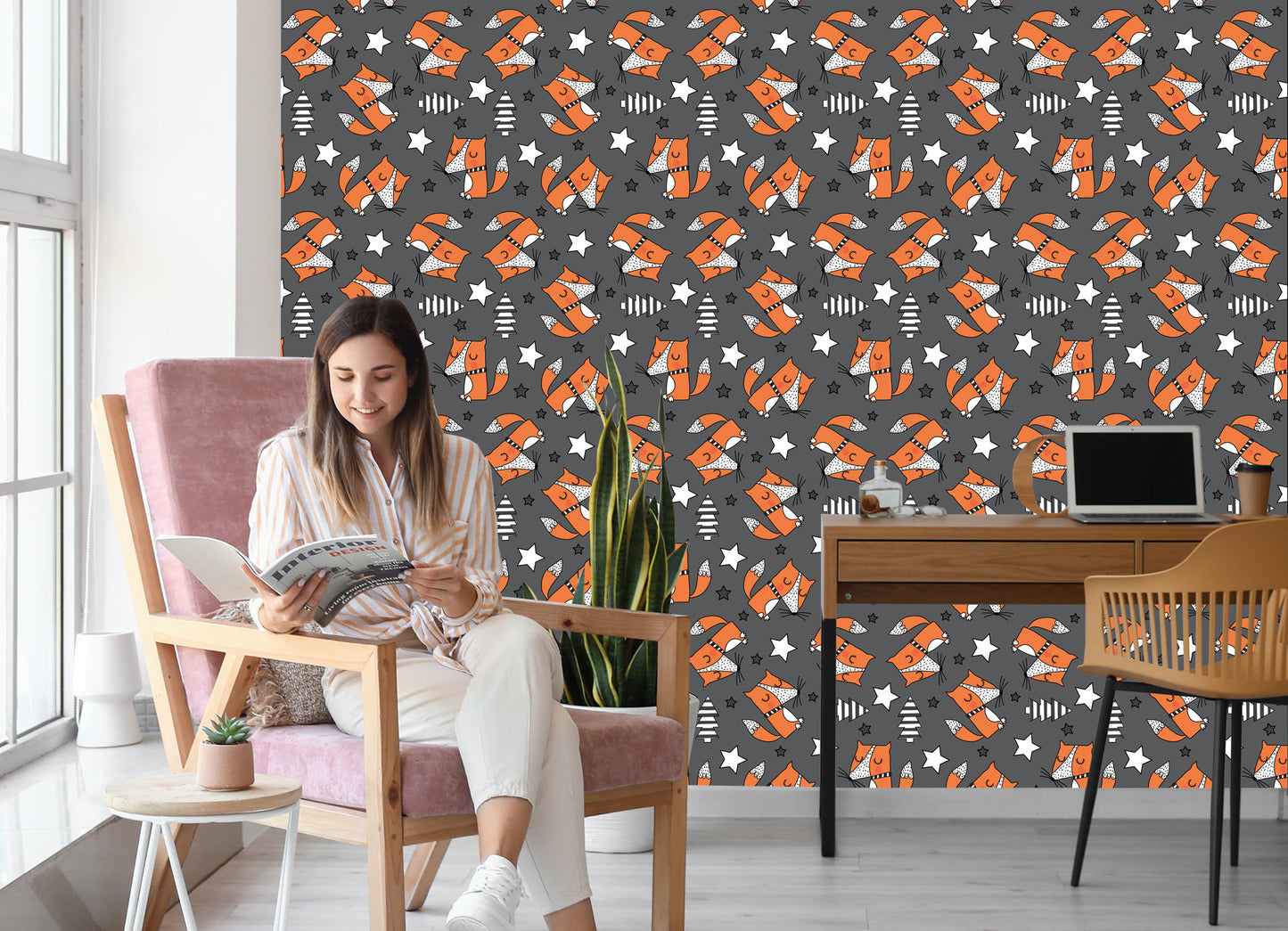 Wallpaper Comic Foxes