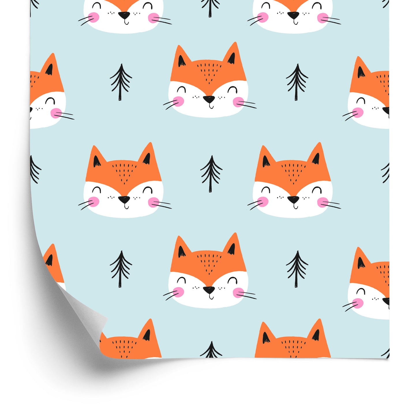 Wallpaper Smiling Foxes Among The Trees
