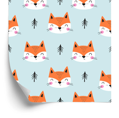 Wallpaper Smiling Foxes Among The Trees