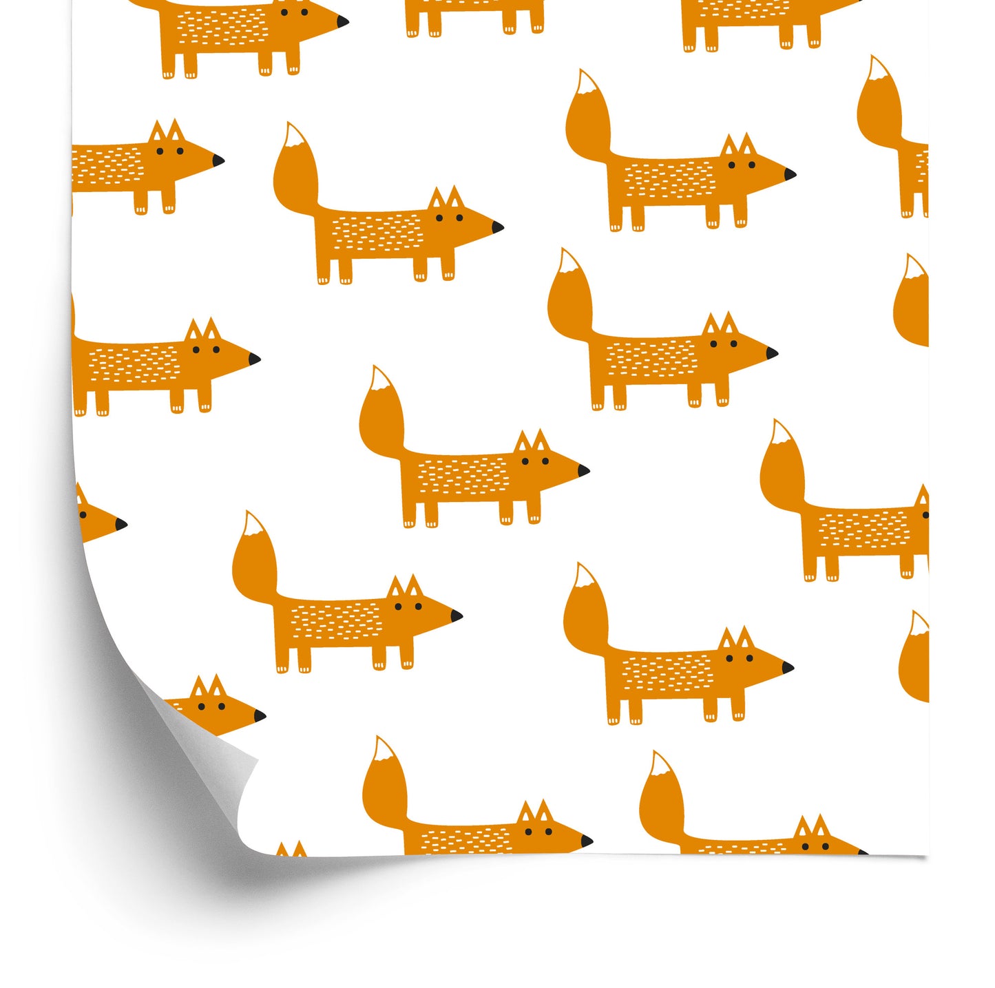 Wallpaper Fairy-Tale Charming Foxes