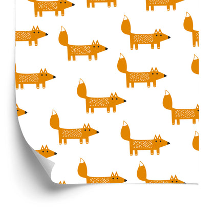 Wallpaper Fairy-Tale Charming Foxes