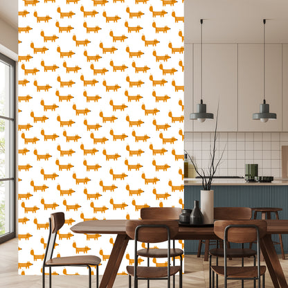 Wallpaper Fairy-Tale Charming Foxes