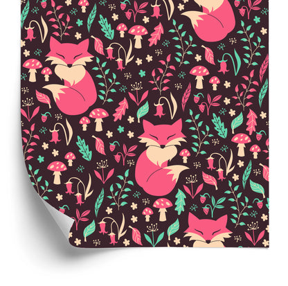 Wallpaper Foxes With Forest Fruits