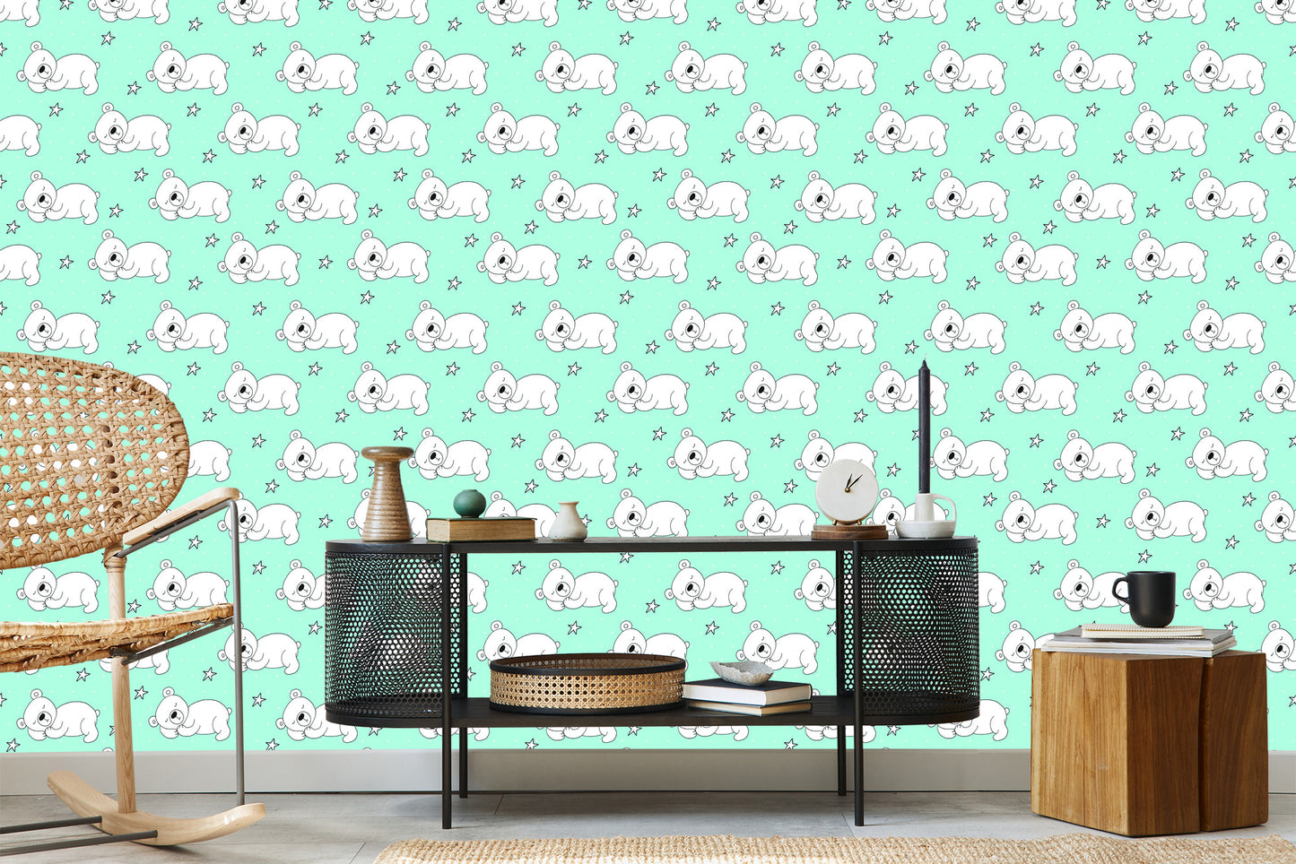Wallpaper For Children - Sleeping Bears