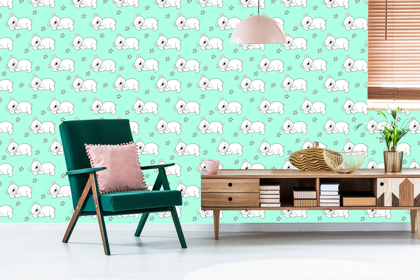Wallpaper For Children - Sleeping Bears