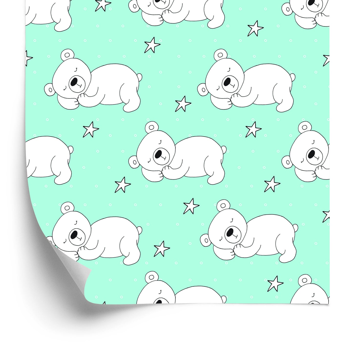 Wallpaper For Children - Sleeping Bears
