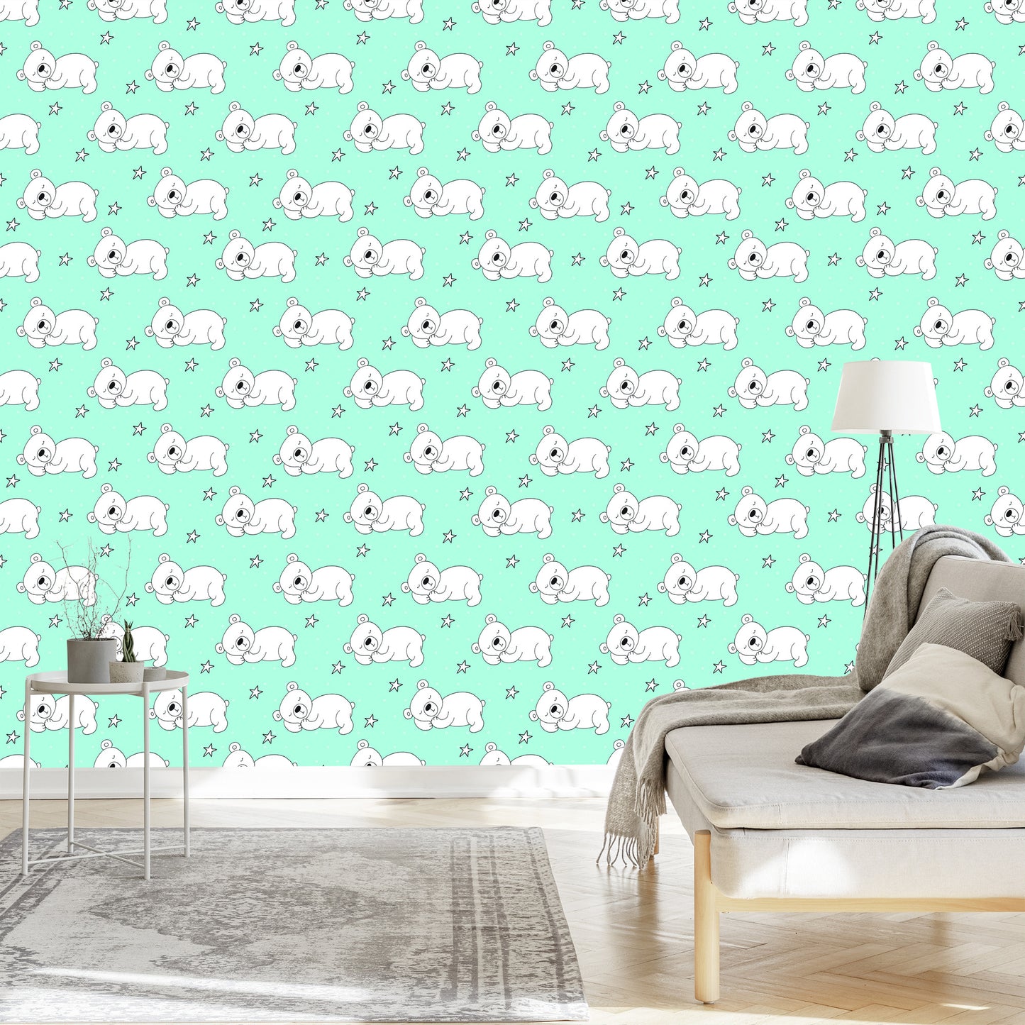 Wallpaper For Children - Sleeping Bears