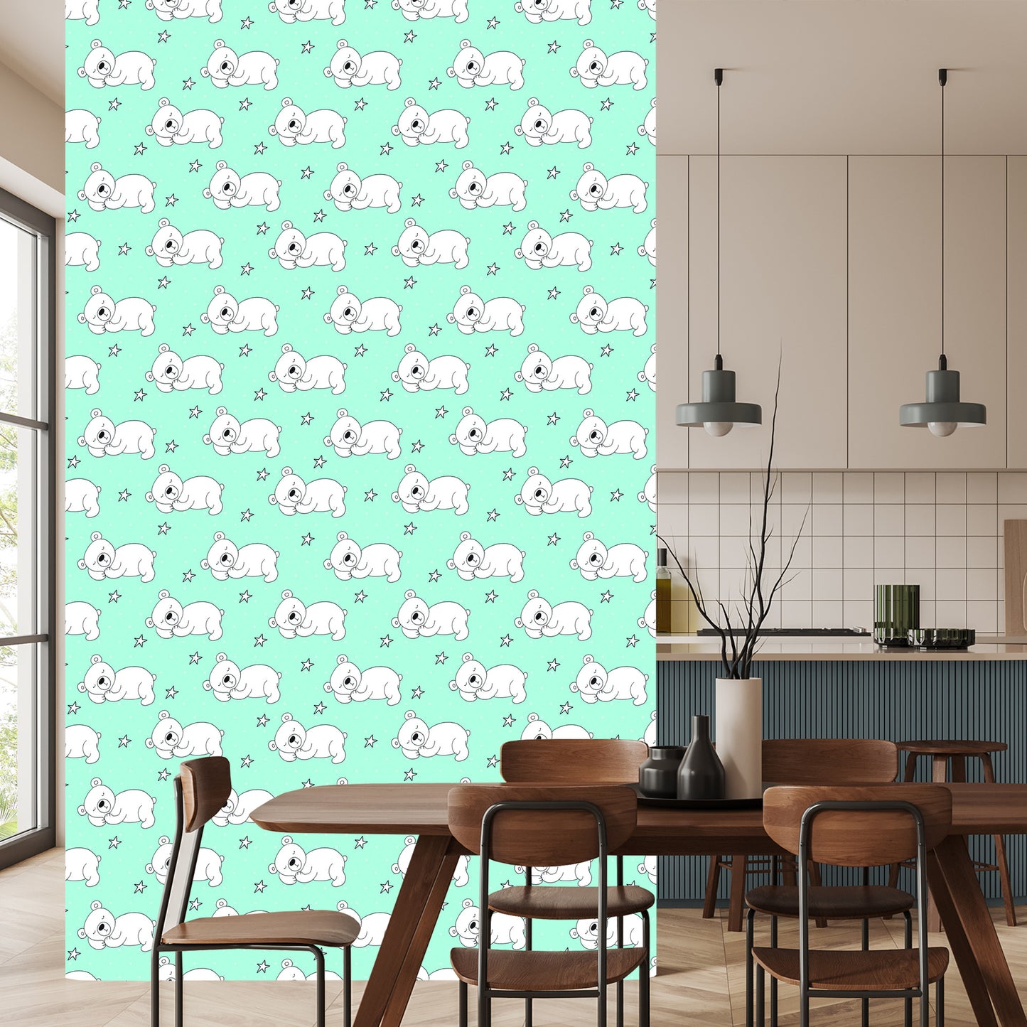 Wallpaper For Children - Sleeping Bears