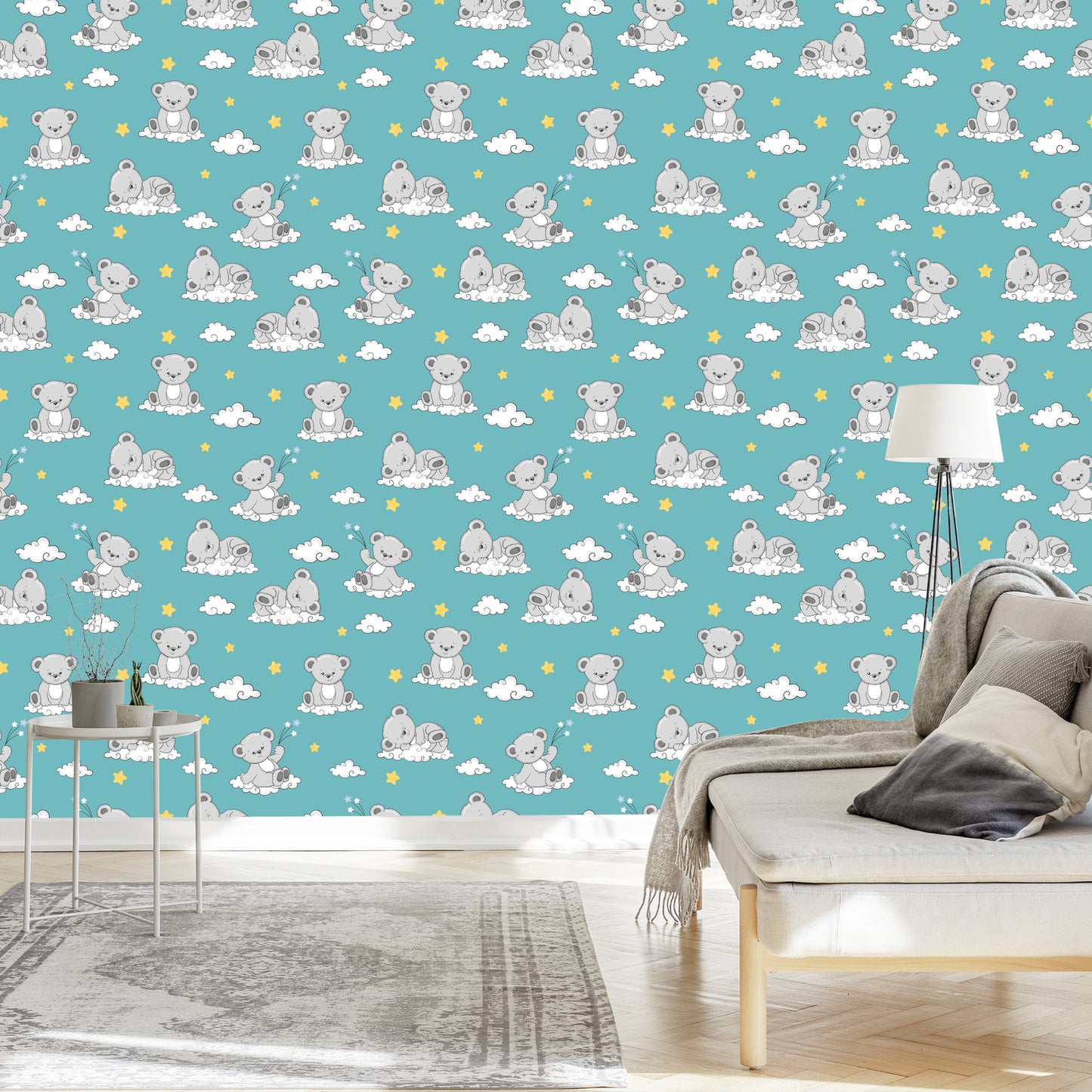 Wallpaper For Children - Happy Sleeping Bears