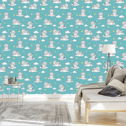 Wallpaper For Children - Happy Sleeping Bears