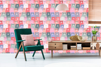 Wallpaper For Children - Colorful Teddy Bears In Scandinavian Style