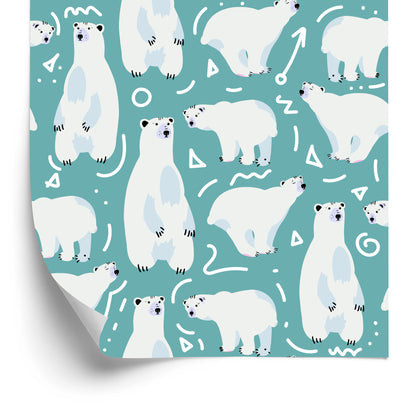 Wallpaper For Children - Funny Polar Bears