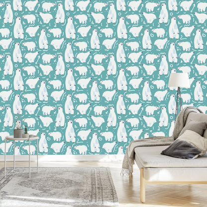 Wallpaper For Children - Funny Polar Bears