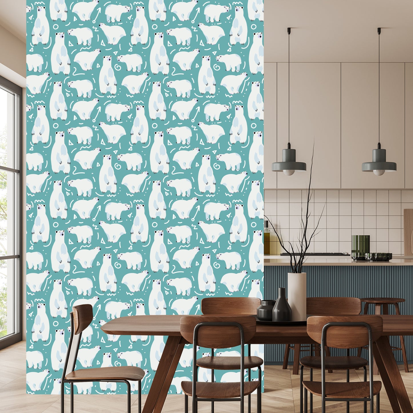 Wallpaper For Children - Funny Polar Bears