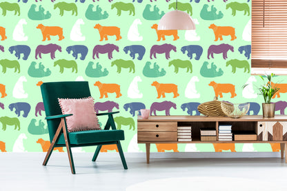 Wallpaper For Children - Colorful Bears