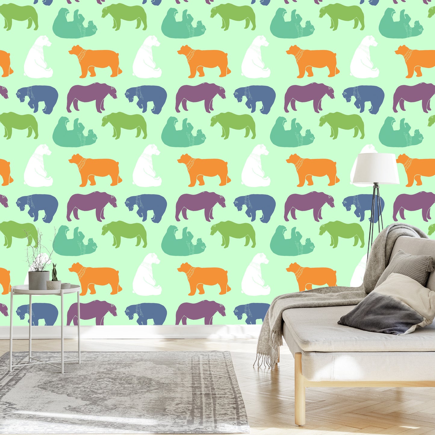 Wallpaper For Children - Colorful Bears