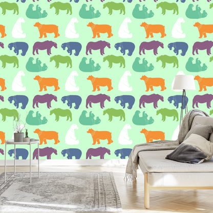 Wallpaper For Children - Colorful Bears