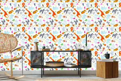 Wallpaper For Children - Safari Animals