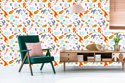 Wallpaper For Children - Safari Animals