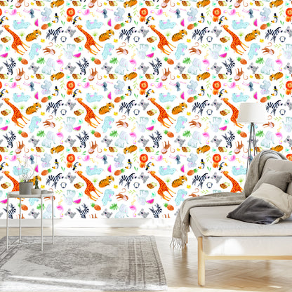 Wallpaper For Children - Safari Animals