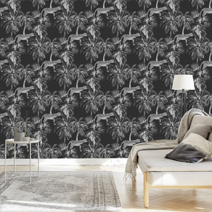 Wallpaper Wild Cats And Palms