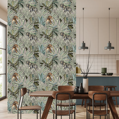 Wallpaper Tigers And Plants