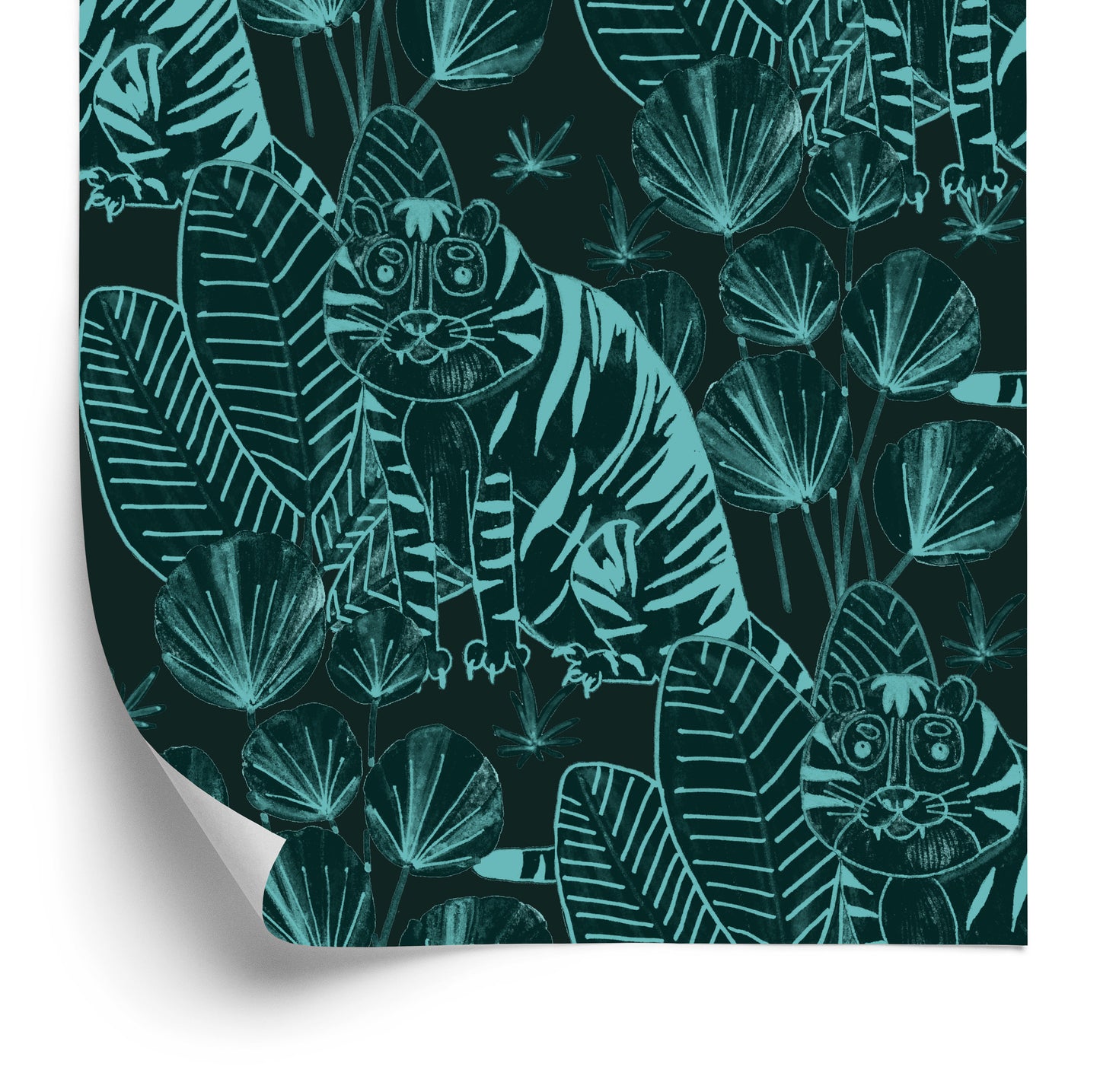 Wallpaper Tigers And Plants