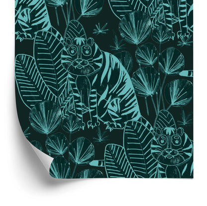 Wallpaper Tigers And Plants