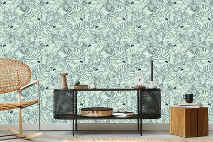 Wallpaper Toucans And Exotic Plants