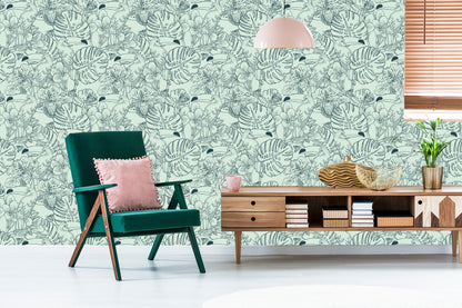 Wallpaper Toucans And Exotic Plants