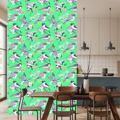 Wallpaper Multicolored Birds