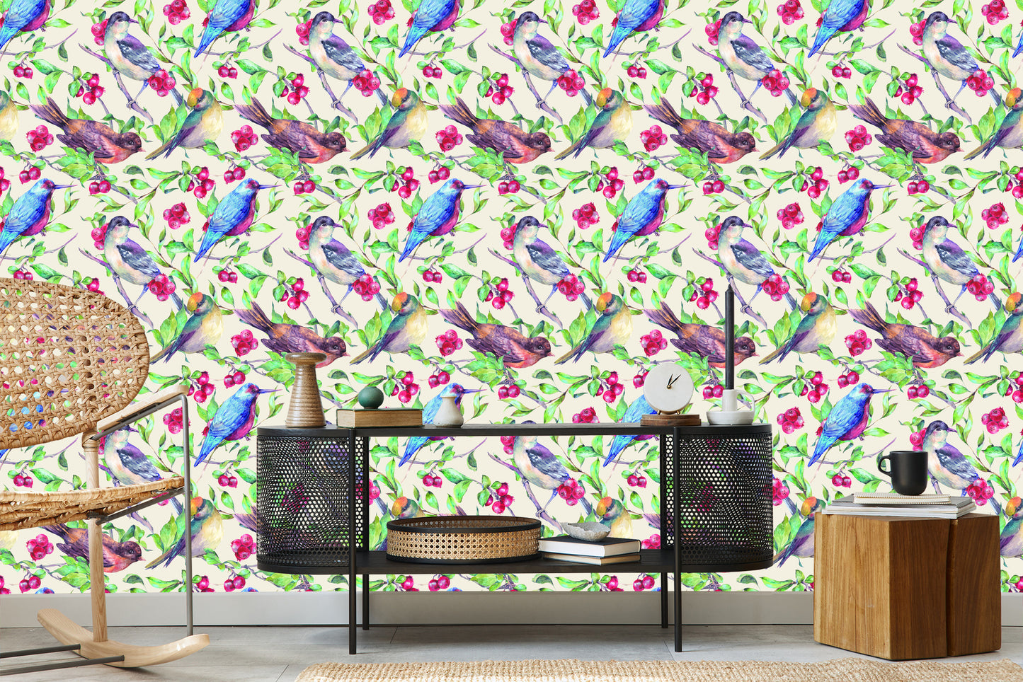 Wallpaper Beautiful Colorful Birds