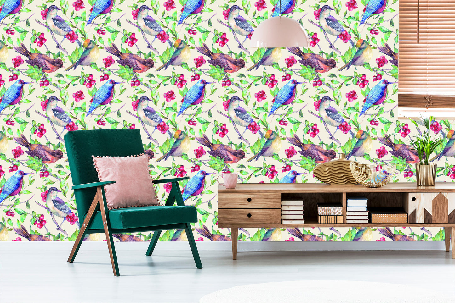 Wallpaper Beautiful Colorful Birds