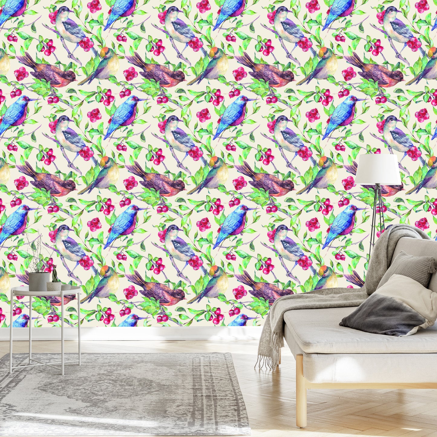 Wallpaper Beautiful Colorful Birds