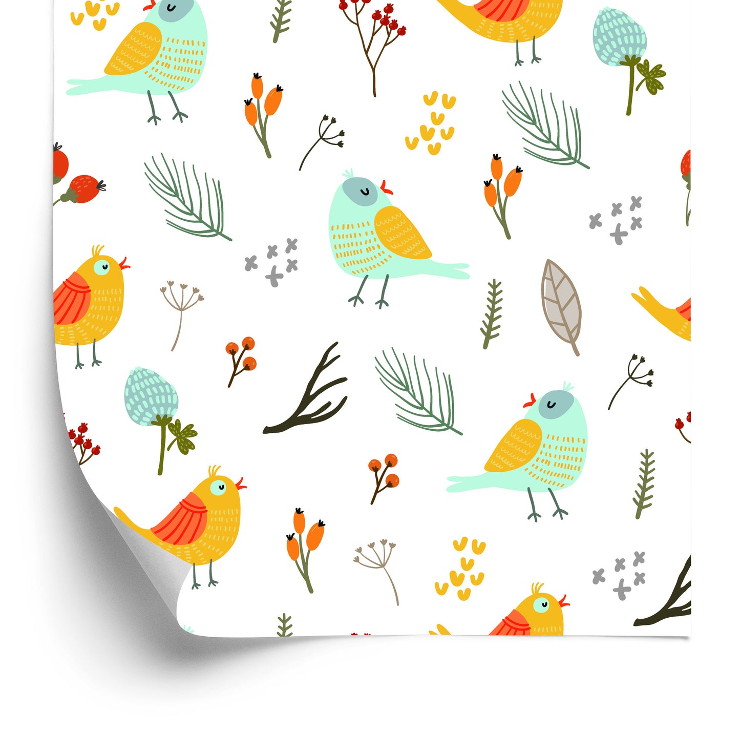 Wallpaper Colorful Birds