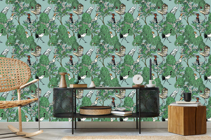 Wallpaper Beautiful Birds And Trees