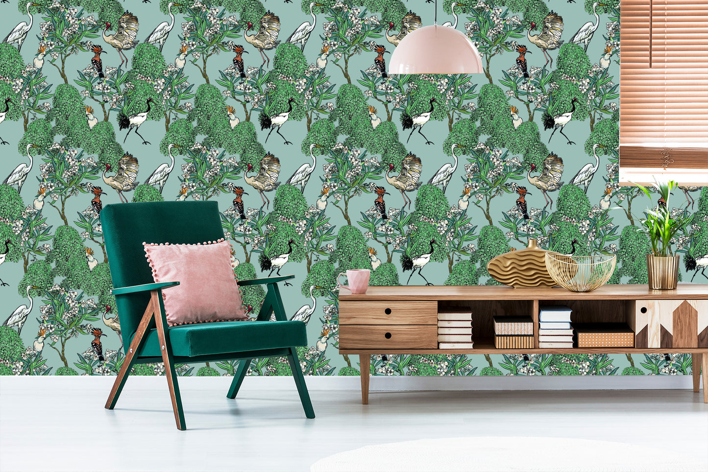 Wallpaper Beautiful Birds And Trees