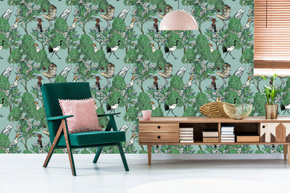 Wallpaper Beautiful Birds And Trees
