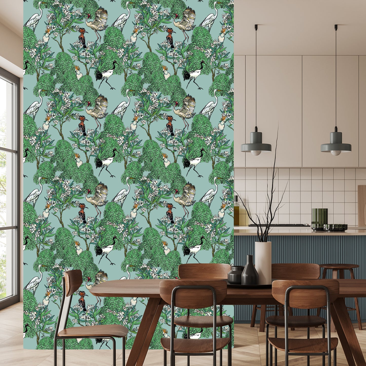 Wallpaper Beautiful Birds And Trees