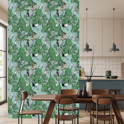 Wallpaper Beautiful Birds And Trees
