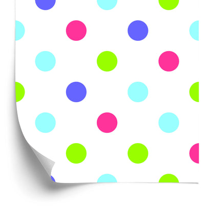 Wallpaper For Children - Colorful Polka Dots