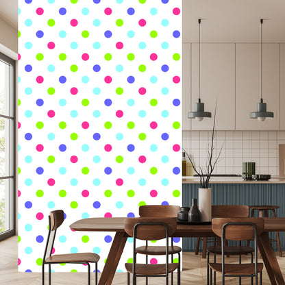 Wallpaper For Children - Colorful Polka Dots