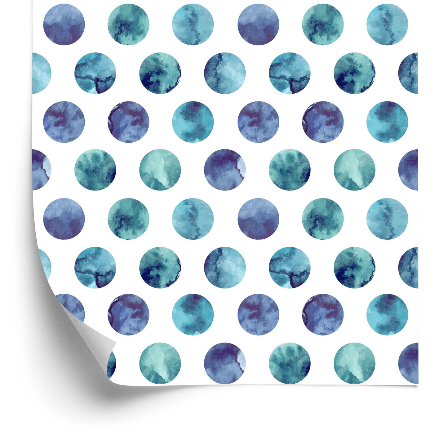 Wallpaper Colorful Dots Painted With Watercolor