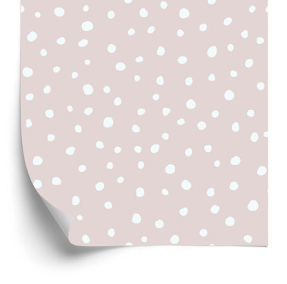 Wallpaper Abstract White Polka Dots