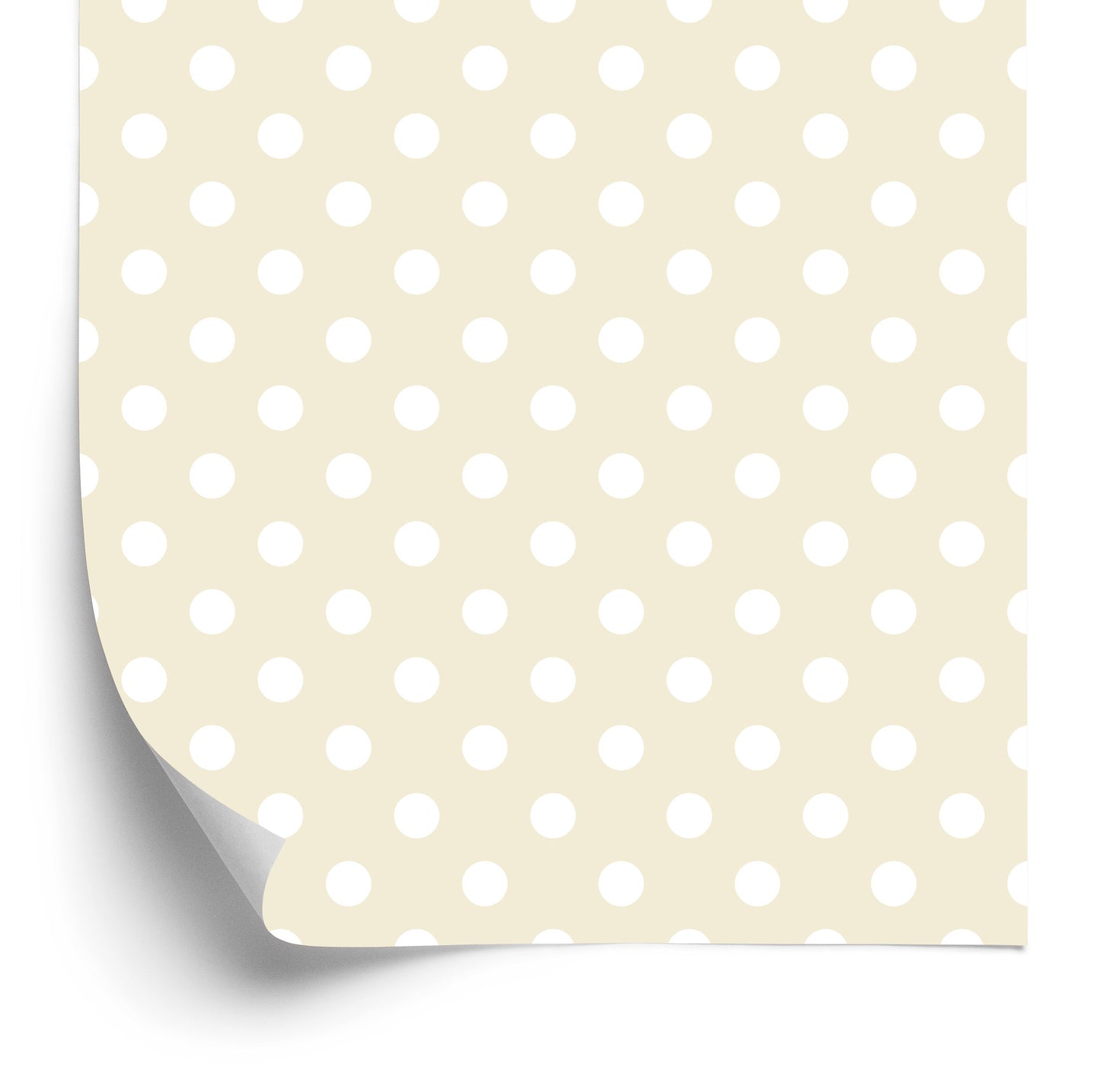 Wallpaper Retro Style White Polka Dots