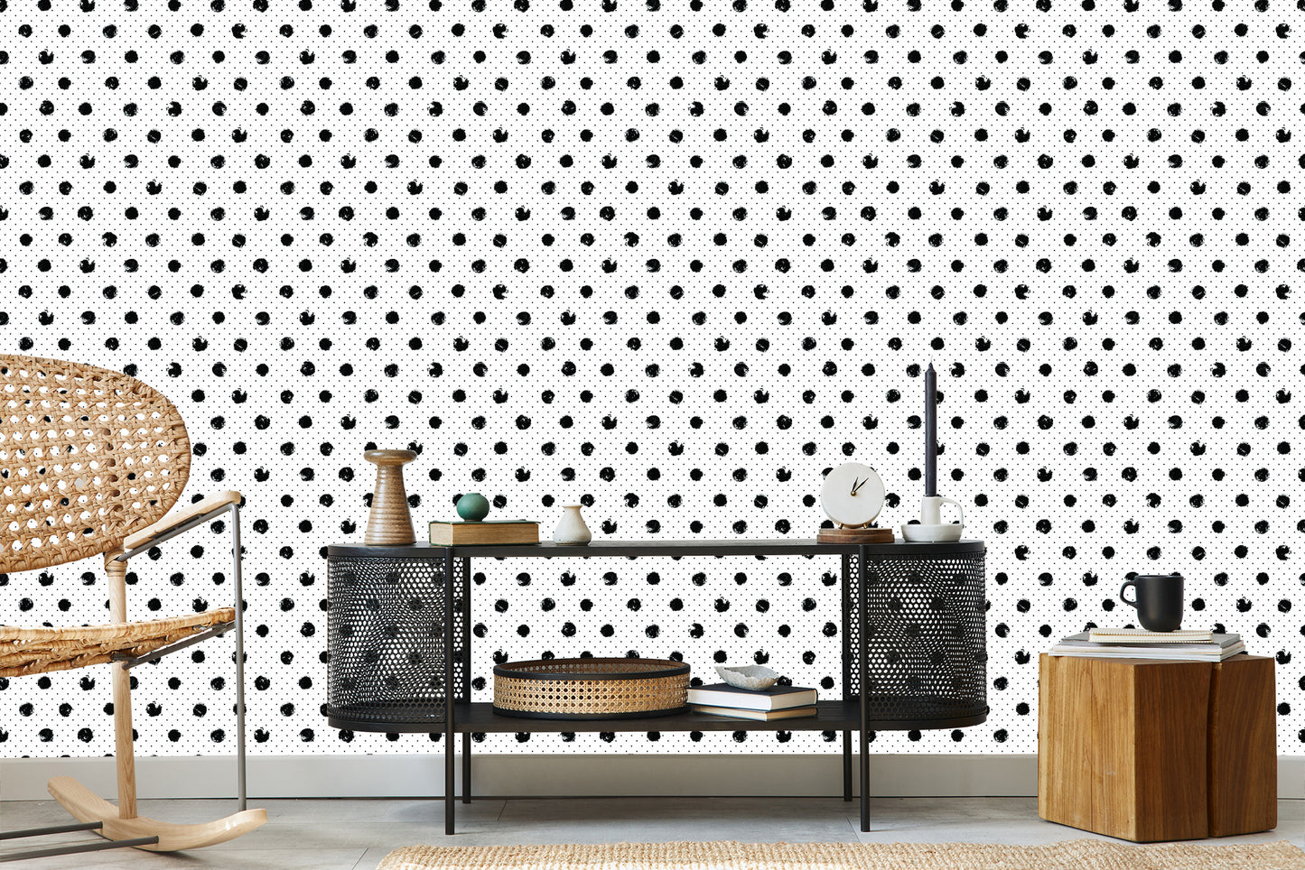 Wallpaper Black Dots